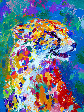 Leroy Neiman - Portrait of a Cheetah